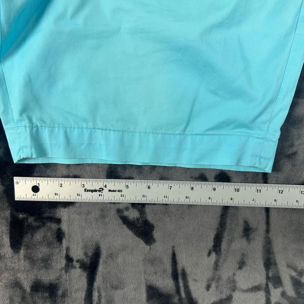 Polo Ralph Lauren Chino Shorts Mens 42 Blue Pima Cotton Flat Front Classic Fit‎